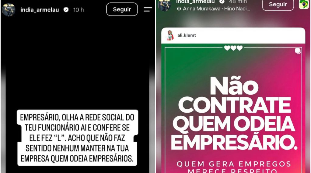 MPT abre investigação após Índia Armelau, deputada mais votada do Rio, pedir que patrões confiram as redes sociais de funcionários e demitam quem apoiou Lula