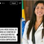 Deputada mais votada do Rio, Índia Armelau pede que patrões confiram as redes sociais de funcionários e demitam quem apoiou Lula 7 1793032073747894