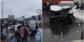 Acidente grave envolvendo 15 carros, cinco ônibus, um caminhão e uma carreta na Presidente Dutra interdita rodovia no sentido Rio