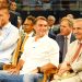 Douglas Ruas, Flávio Bolsonaro e Silas Malafaia em evento da Assembleia de Deus