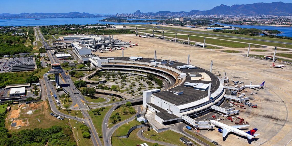 Vista aérea do Aeroporto Internacional do Galeão, que passa a ser administrado pela Aena