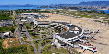 Vista aérea do Aeroporto Internacional do Galeão, que passa a ser administrado pela Aena