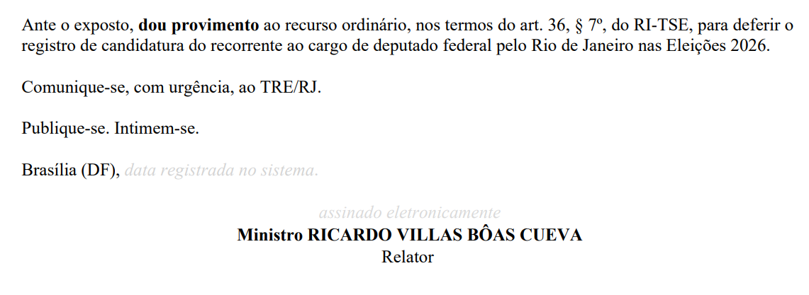 TSE libera candidatura de Filipe Pereira, filho de Pastor Everaldo investigado no governo Witzel 52 Captura de tela 2026 10 01 134533