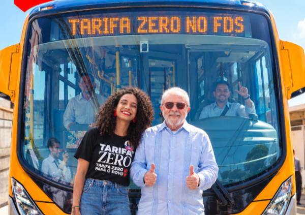 Fundadora do Tarifa Zero RJ celebra PEC de Lula que pode garantir transporte gratuito no fim de semana: ‘marco histórico’ 51 A fundadora do Movimento Tarifa Zero RJ, Mallu Côrtes