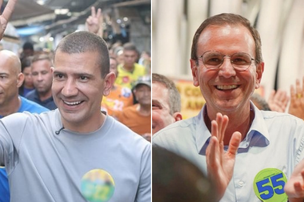 Com mais de 50% das urnas apuradas no Rio, Douglas Ruas tem 50,6% e Paes, 41%; Portinho e Jordy lideram para Senado 51 Eduardo Paes e Douglas Ruas