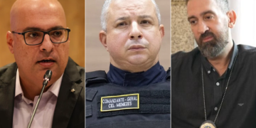 Felipe Curi, Coronel Menezes e Bernardo Leal: nova bancada da bala