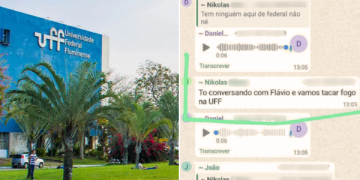 Mensagem enviada em grupo pró-Bolsonaro sobre suposto ataque a estudantes da UFF