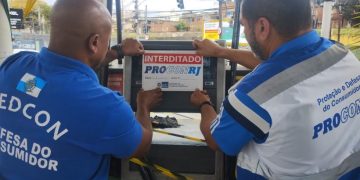 Posto de combustíveis interditado pelo estado