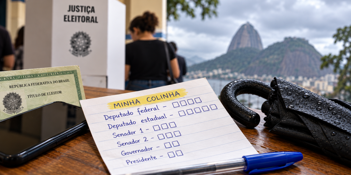 Documento, colinha e guarda-chuva: o que saber antes de votar neste domingo no Rio 51 Não esqueça a colinha e o guarda-chuva. E bom voto!