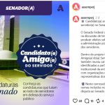 'Candidato amigo'? TRE-RJ manda associação de servidores do Ministério Público Estadual apagar posts no Instagram 2 Uma das postagens que o TRE-RJ determinou a exclusão: associação de servidores do Ministério Público Estadual recomendava votos aos seus associados