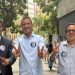 Altineu Côrtes, Douglas Ruas e Bruno Bonetti: só material de campanha de Flávio Bolsonaro