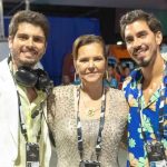 João Drumond, Cátia Drumond e o presidente da Liesa, Gabriel David: quando a política invade o território do samba