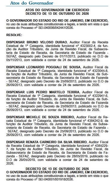 Ricardo Couto muda composição da Junta de Revisão Fiscal e dispensa 23 auditores de funções na Fazenda 53 WhatsApp Image 2026 10 14 at 08.37.17