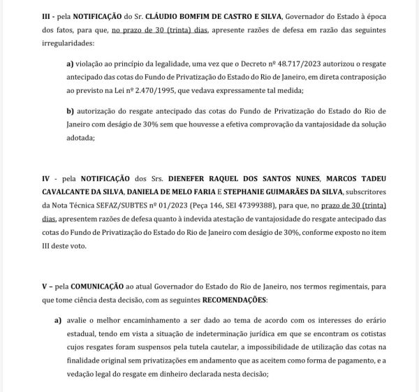 Diante do alerta do deputado Luiz Paulo, TCE-RJ proíbe resgates que já drenaram R$ 81 milhões do Fundo de Privatização e manda notificar Cláudio Castro 55 WhatsApp Image 2026 10 14 at 11.19.19 1 e1791988071321