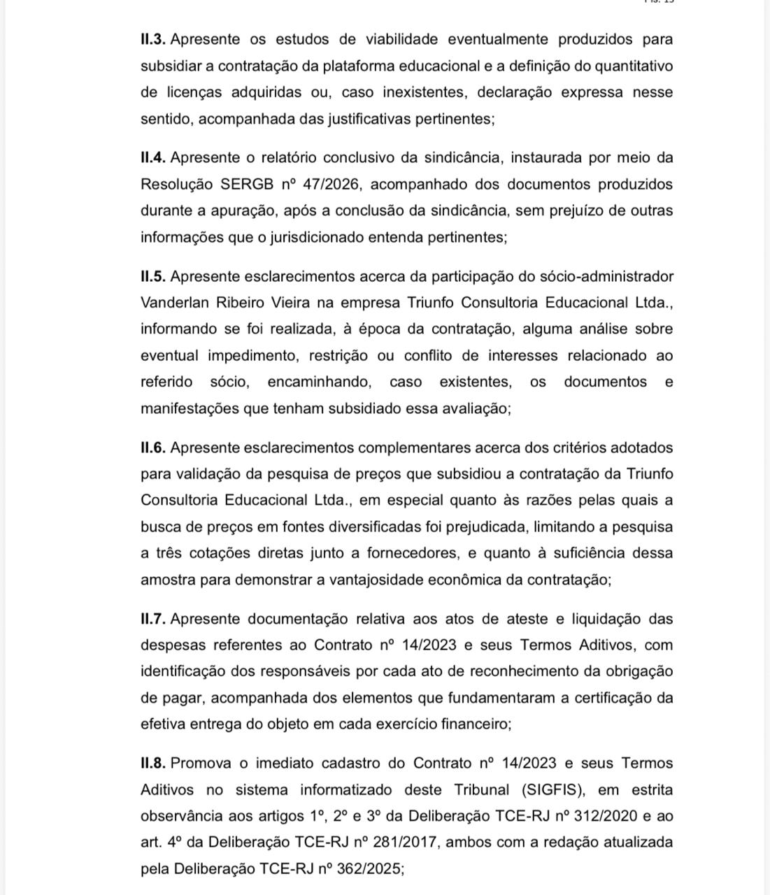 Contrato de R$ 3,7 milhões com suspeita de fraude na Representação do Governo do Estado em Brasília é suspenso pelo TCE-RJ e investigado pelo MP 54 WhatsApp Image 2026 10 15 at 22.23.11