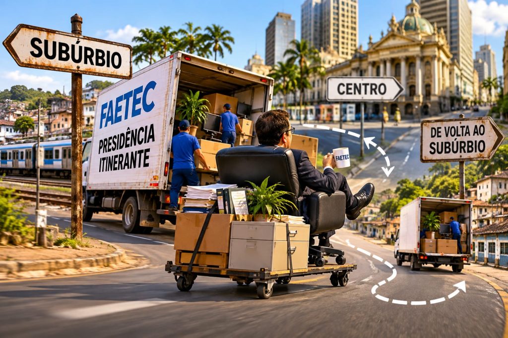 Tempo Surreal (com uma pitadinha de ironia): Faetec lança projeto de presidência itinerante, que sai do subúrbio, passeia pelo Centro e volta para Quintino