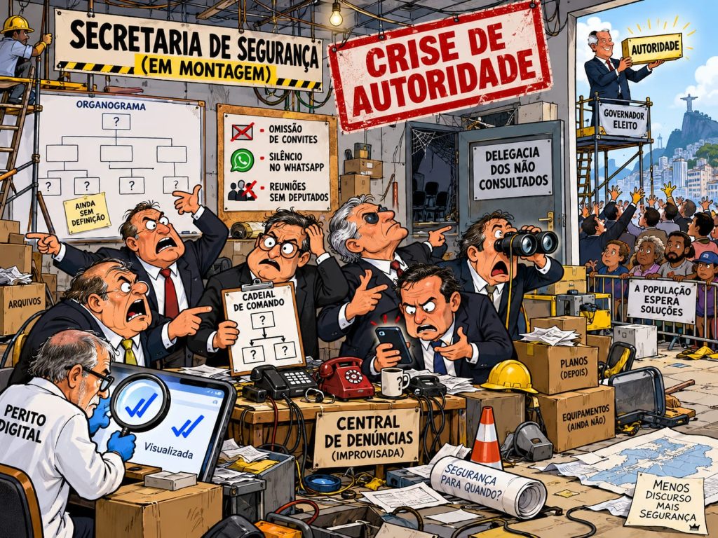 Tempo Surreal  (Alerta de humor): Secretaria de Segurança ainda não foi unificada, mas já conseguiu produzir sua primeira ocorrência, a crise de autoridade