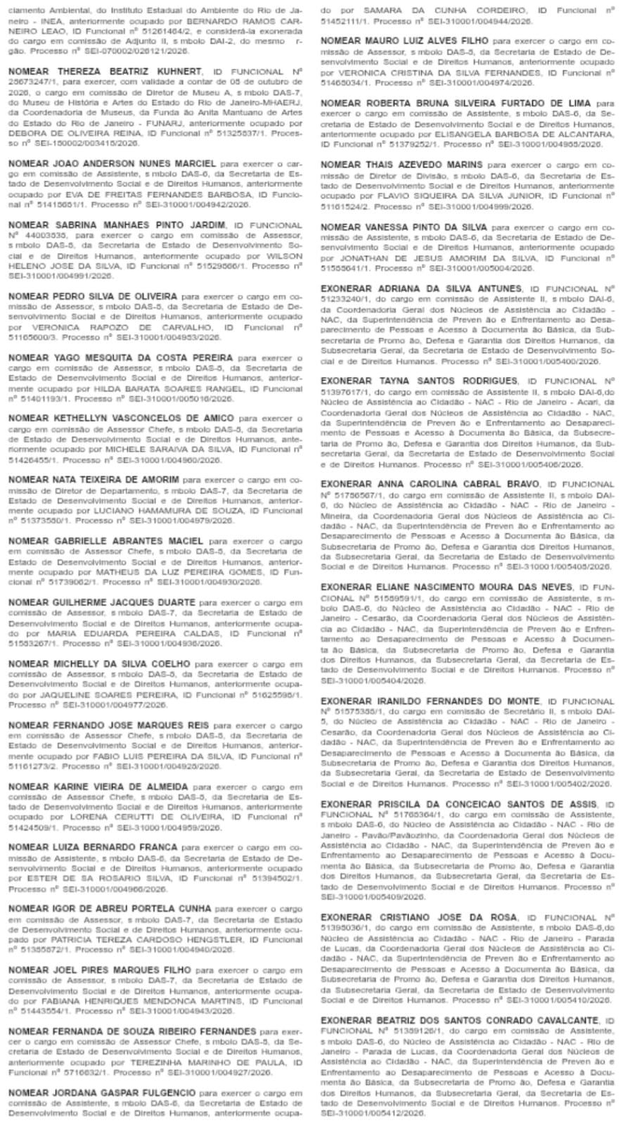 Couto e Casa Civil mantêm sequência de nomeações, com mudanças concentradas no Desenvolvimento Social 55 WhatsApp Image 2026 10 27 at 08.21.55 2