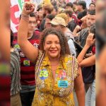 Renata Souza (PSOL) no ato estudantil – Foto: Divulgação