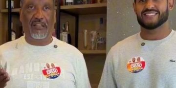 Aldair de Linda e Allyson Elias durante a festa da vitória, que teve xingamentos de apoiadores contra o "aliado" Washington Quaquá