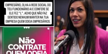 A deputada Índia Armelau fez postagens polêmicas e virou alvo do Ministério Público do Trabalho