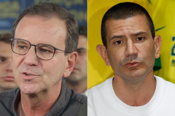PSD pede ao STF segundo turno entre Ruas e Paes mesmo após ex-prefeito dizer que 'respeita' decisão da Justiça Eleitoral 51 Eduardo Paes (PSD) e Douglas Ruas (PL)