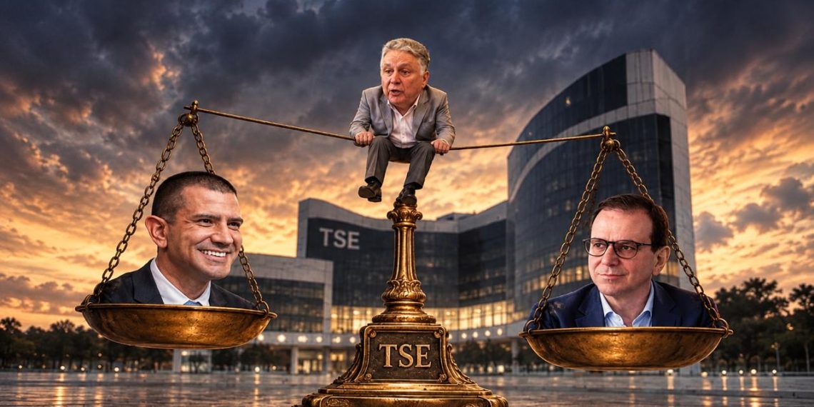 Um certo garotinho ficou fora do jogo, mas seus votos ainda podem mexer na gangorra da eleição para o governo do estado — Foto: Imagem gerada por IA