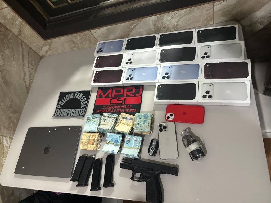 Material apreendido durante a operação – Foto: Divulgação/Polícia Federal