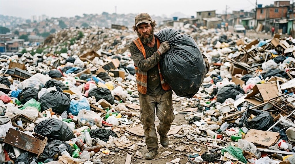 Eu sou você amanhã. Ou ontem. Quando a gente passar a frequentar as irmandades, adquire um olhar diferente para muitas coisas. E para pessoas também. Um personagem muito citado nas reuniões é o Homem do Saco Preto. Em primeira pessoa. Não foi uma, nem duas, nem dez que ouvi um companheiro dizer: "se eu continuasse, ia virar o Homem do Saco Preto". Ou: "Eu já fui o Homem do Saco Preto". O personagem em questão nada mais é do que alguém que despencou tanto no abismo da dependência química que se tornou um recolhedor de lixo, no limiar da loucura, fazendo garimpo e correndo para comprar a próxima dose. Está normalmente associado aos usuários do crack, mas dependência química não é uma ciência exata, acreditem. Há casos e casos.