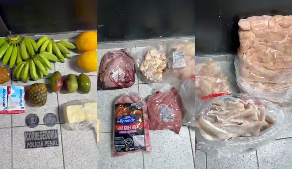 alimentos apreendidos com diretora de presídio