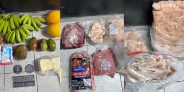 alimentos apreendidos com diretora de presídio