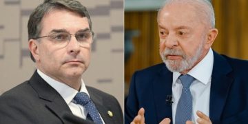 Flávio Bolsonaro manteve a vantagem sobre Lula entre os eleitores do estado do Rio. Fotos: Divulgação