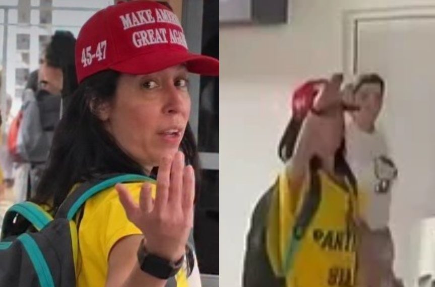 Erica Marques Pinho, segundo a Polícia Civil, é o nome da mulher que fez o gesto nazista em Botafogo