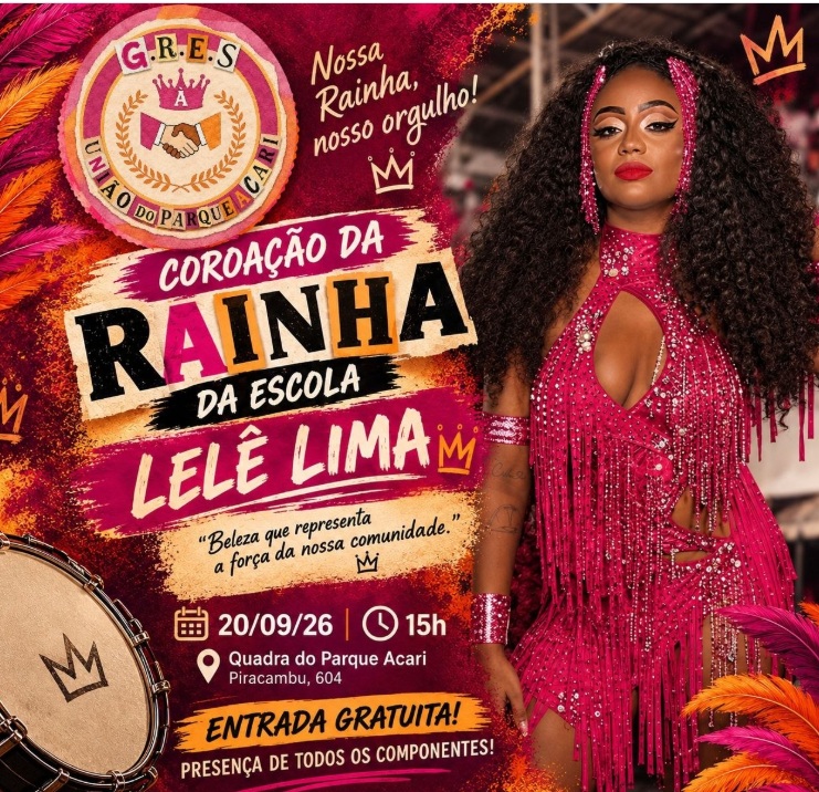 Lelê Lima, que é da comunidade, acabou de ser coroada e já se posicionou em polêmica. Foto: Divulgação