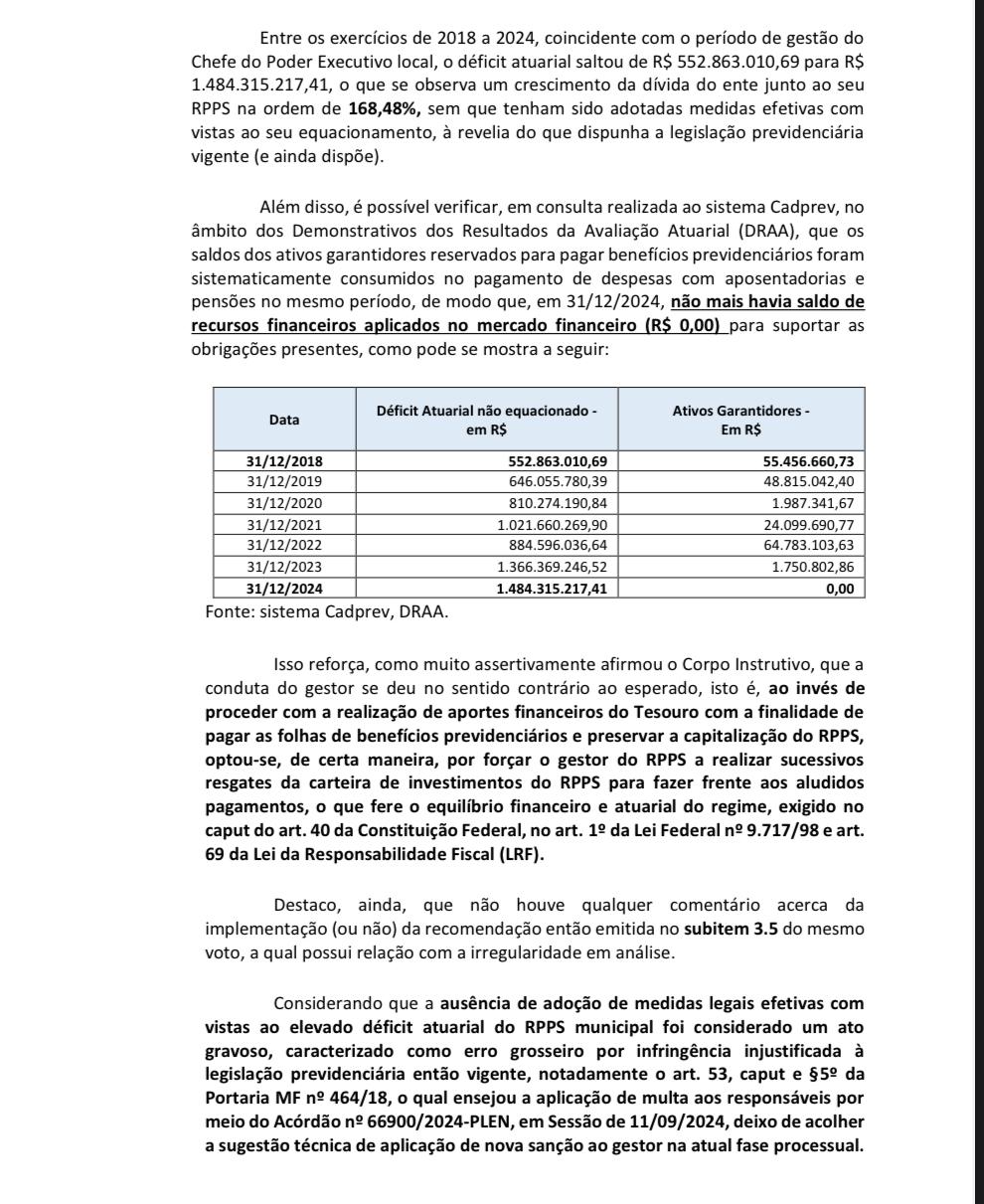 Com rombo de R$ 80 milhões e previdência zerada, ex-prefeito de Mangaratiba tem contas de 2024 reprovadas pelo TCE 56 manga2