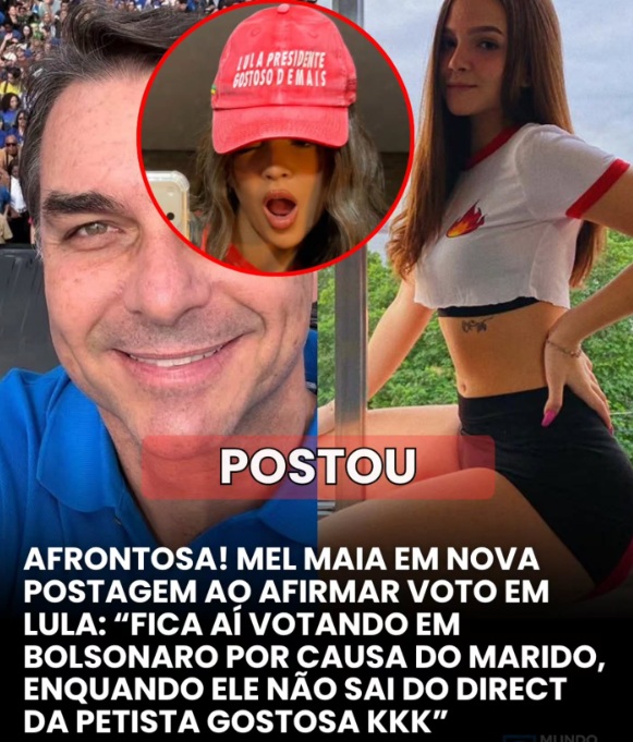 Postagem da atriz Mel Maia botou ainda mais fogo nas redes sociais