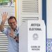 Eduardo Paes votou na manhã deste domingo (4) no Gávea Golf Club, em São Conrado, na Zona Sul do Rio. O candidato chegou ao local por volta das 8h50. — Foto: Divulgação