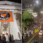 Estudantes da UFF, em Niterói, iniciaram onda de mobilizações populares pró-Lula; alunos de Direito hastearam bandeira antifascista um dia após primeiro turno 4 Direito UFF